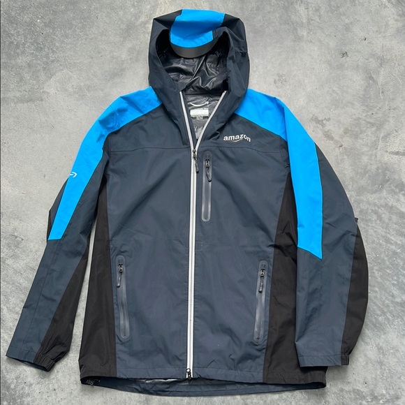 Amazon Men's Blue and Black Jacket - Picture 1 of 5
